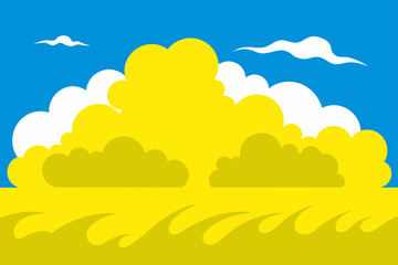 Obraz premium vector illustration of a sunset