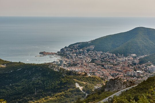 View of Budva from the hills