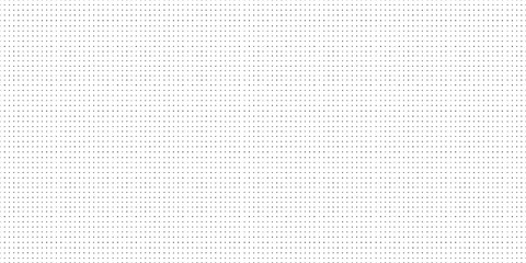 Seamless bullet dot pattern with small black dots on a clean white background. Horizontal grid layout perfect for notebook paper, graph paper designs. Drag to swatches panel to use