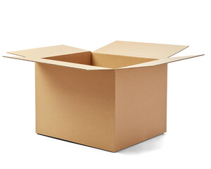Plakat box package delivery cardboard carton packaging isolated shipping gift container brown send transport moving house relocation