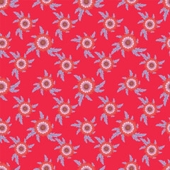 seamless pattern with flowers