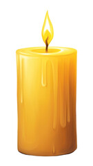 PNG Candle illuminated cylinder.
