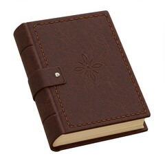 Brown Leather Journal with Embossed Design