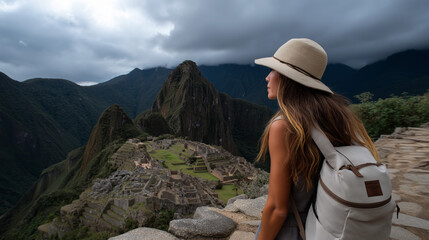 Hiking through ancient ruins on a transformative travel journey