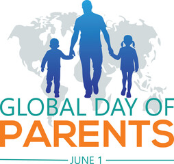 parents day vector with family theme