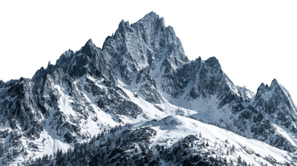 Snowy Alpine Mountain