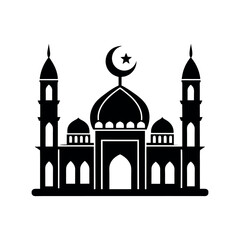 Islamic Mosque Vector in Minimal Style
