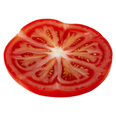 sliced tomato isolated on transparent background