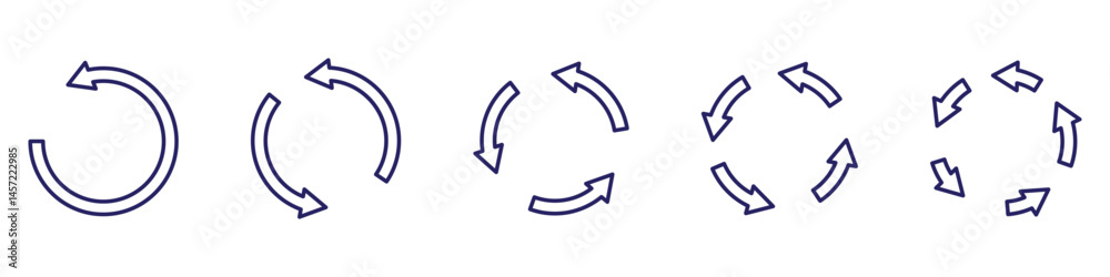 Poster refresh icon vector. green recycle vector icon symbol. repeat and reload icons set and arrow rotatio