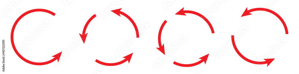 Aufkleber refresh icon vector. green recycle vector icon symbol. repeat and reload icons set and arrow rotatio