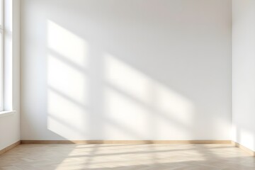 Serene Home Interior with White Walls and Wooden Floors