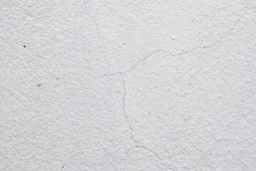 Cracked white plaster wall texture
