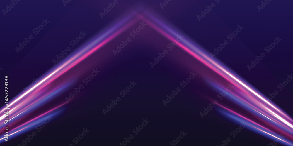 Poster neon stripes in the form of drill, turns and swirl. illustration of high speed concept. image of spe