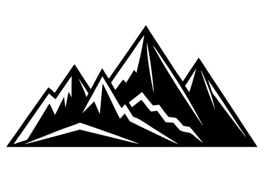vector illustration of mountain landscape, Mountin vector silhouette