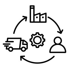 Supply Chain Icon