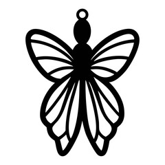 custom earring laser cut SVG file vector illustration