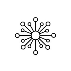 abstract network connection illustration on white background  