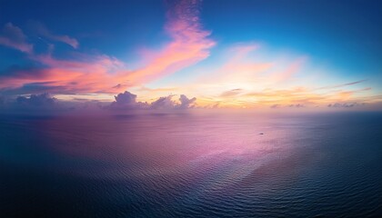 Fototapeta premium pastel skies sunrise background from a long shot angle