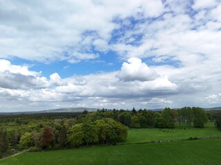 landscape with blue sky