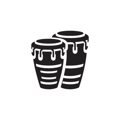 Tropical Beats: A Dynamic Collection of Conga Vector Silhouettes Celebrating the Iconic Shape, Vibrant Rhythms, and Cultural Energy of This Timeless Hand Drum Instrument.

