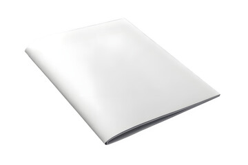 Blank White Softcover Magazine Mockup, Brochure Template
