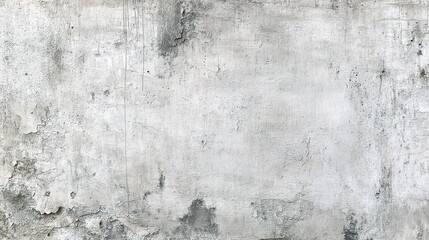 Obraz premium Weathered White Concrete Wall with Grunge Texture and Detail