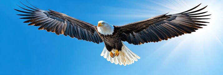 Obraz premium 3D vector bald eagle -
