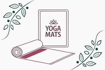 Yoga Mats logo vector