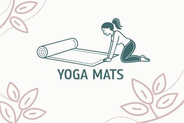 Yoga Mats logo vector