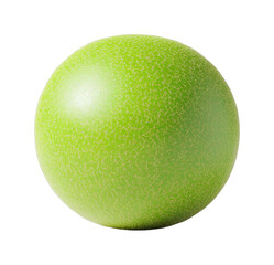 Close-up of a ripe green melon with detailed texture, cut out - stock png.
