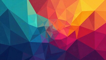 Fototapeta premium Geometric abstract shapes, vibrant colors, modern style, style, geometric