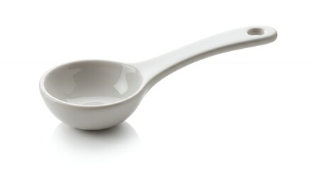 White measuring spoon isolated