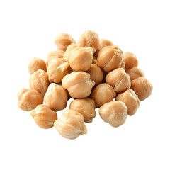Dry Chickpeas Pile Isolated on Transparent Background