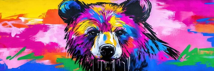 Fototapeta premium graffiti bear