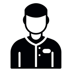 vector illustration of a man icon on white background