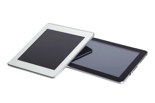 Two Modern Tablets Sleek Design and User-Friendly Interface