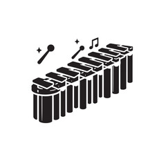Resonant Rhythms: A Stunning Collection of Marimba Vector Silhouettes Capturing the Elegant Design, Warm Tones, and Vibrant Sound of This Iconic Wooden Percussion Instrument.
