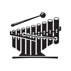 Resonant Rhythms: A Stunning Collection of Marimba Vector Silhouettes Capturing the Elegant Design, Warm Tones, and Vibrant Sound of This Iconic Wooden Percussion Instrument.
