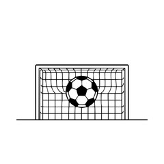 Soccer Goalpost Vector Icon