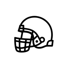 Football Safety Helmet Icon