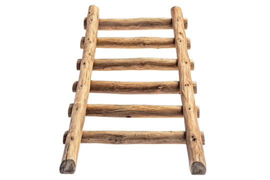 Rustic Wooden Ladder A Symbol of Progress and Ascent