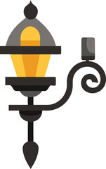 wall sconce vector clipart