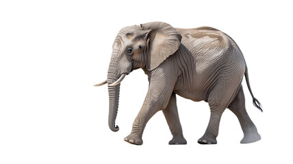 Fototapeta premium Elephant isolated on transparent background