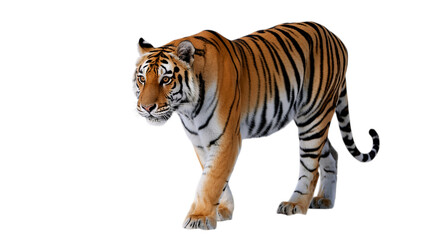 Obraz premium Bengal Tiger isolated on transparent background