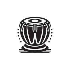 Rhythmic Harmony: A Captivating Collection of Tabla Vector Silhouettes Showcasing the Unique Shape, Vibrant Sound, and Cultural Significance of This Iconic Indian Percussion Instrument.
