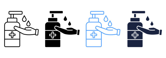 antiseptic best icon sheet with multi-style design collection