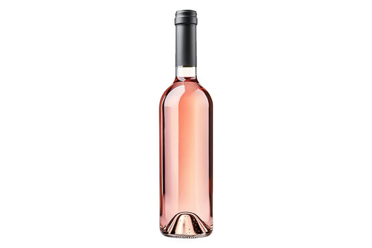 Bordolese - bottle of ros wine isolated on transparent background.