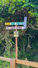 Funny Sign on Rustic Signage