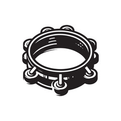 Rhythmic Energy: A Vibrant Collection of Tambourine Vector Silhouettes Highlighting the Distinctive Shape, Bright Sound, and Musical Versatility of This Iconic Percussion Instrument.
