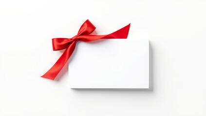 ribbon bow card note chirstmas celebration greeting